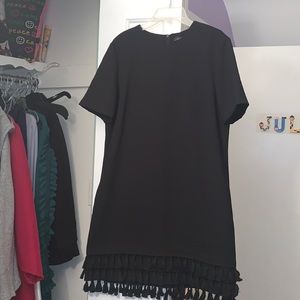 Zara Tweed Frilled Dress